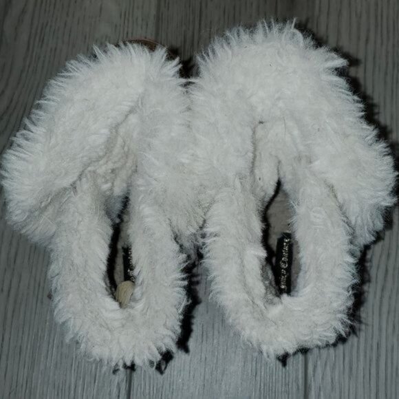 Juicy Couture Boots Bling Glitter Winter Snow Furry Gold Pink Big Girls SIZE 3 - Picture 11 of 16